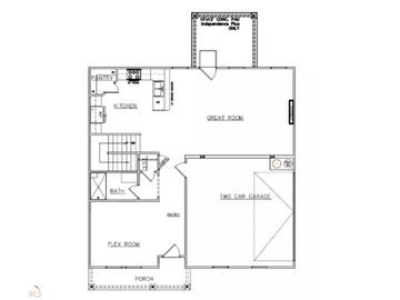 Floor Plan, 499 Palmetto Oaks Trail #87, Palmetto, GA, 30268, 
