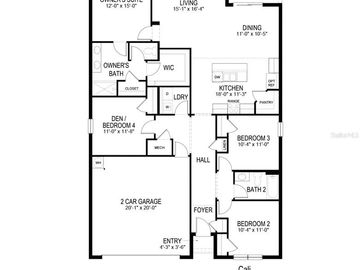 Floor Plan, 7640 HARCOURT CIRCLE, North Port, FL, 34286, 