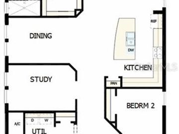 Floor Plan, 1219 SUNSET POINT ROAD, Clearwater, FL, 33755, 