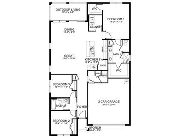 Floor Plan, 16099 POPLAR HILL LANE, Port Charlotte, FL, 33953, 
