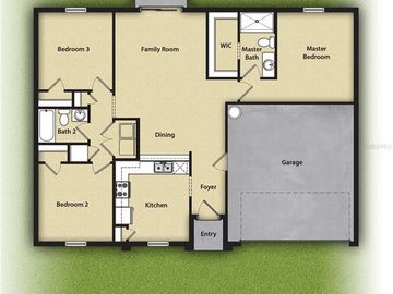 Floor Plan, 9 PRINCESS KIM LANE, Palm Coast, FL, 32164, 