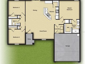 Floor Plan, 19 PEBBLE STONE LANE, Palm Coast, FL, 32164, 