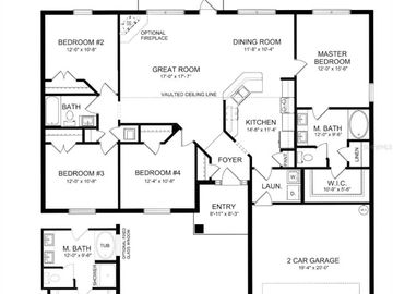 Floor Plan, 3134 HENDERSON LANE, North Port, FL, 34286, 