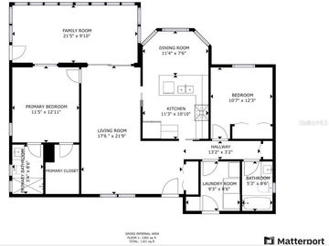 Floor Plan, 7258 BALTUSROL DRIVE, New Port Richey, FL, 34654, 