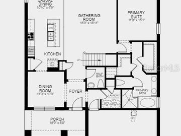 Floor Plan, 3033 LILLA TRAIL, Odessa, FL, 33556, 