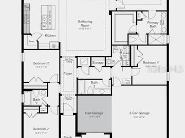Floor Plan, 3834 VIA RIZZOLI COURT, Poinciana, FL, 34759, 
