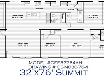 Floor Plan, 12670 NE 81ST STREET, Bronson, FL, 32621, 