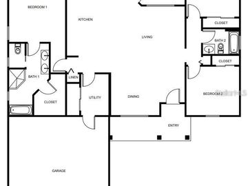 Floor Plan, 6990 NE 101ST COURT, Bronson, FL, 32621, 