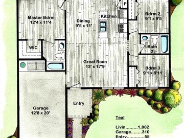 Floor Plan, 2832 SE 143RD LANE, Summerfield, FL, 34491, 