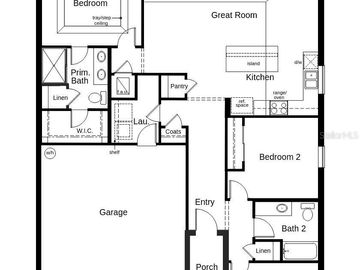 Floor Plan, 1632 PECORINO COURT, Titusville, FL, 32780, 