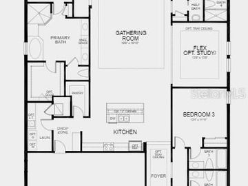 Floor Plan, 1364 ARKLOW CIRCLE, Ormond Beach, FL, 32174, 