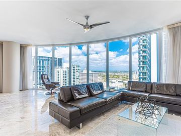 B, Living Room, 333 Las Olas Way #2502, Fort Lauderdale, FL, 33301, 